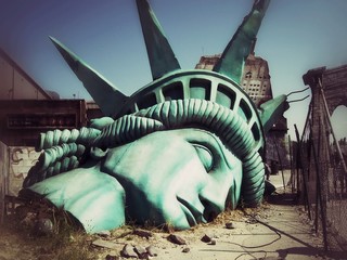 The end of the world. Apocalyptic vision of the future world. © Davide Zanin