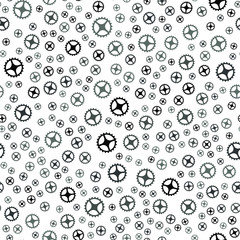 Gears and mechanism Seamless vector EPS 10. Texture for print and Banner. Flat style