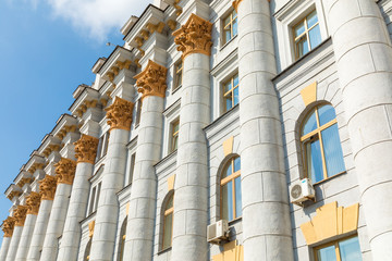 Traditional architecture in old part of Minsk, Belarus.