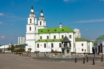 Cathedral of holy spirit in Minsk - Church Of Belarus And Symbol Of Capital. Famous Landmark