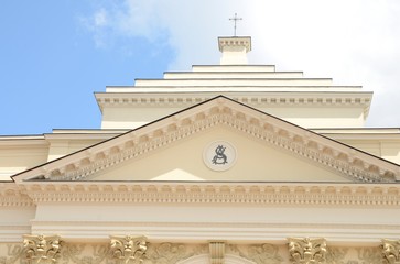 Obraz premium Dome of Saint Anne Church in Warsaw, Poland