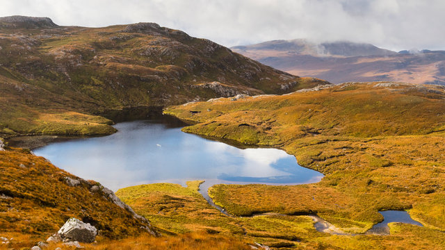 a lake in the mountains