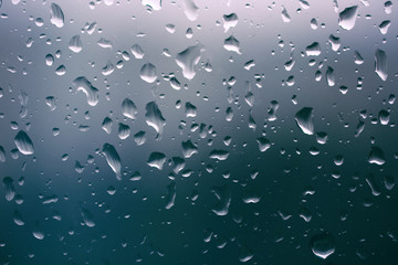 Rain drops on window