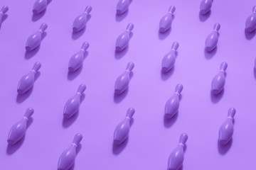 Vivid colorful 3d rendering bowling background.