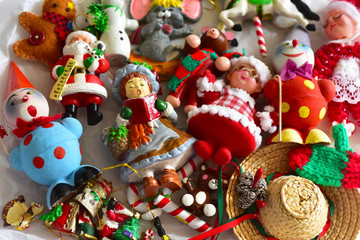 Vintage Christmas tree ornaments