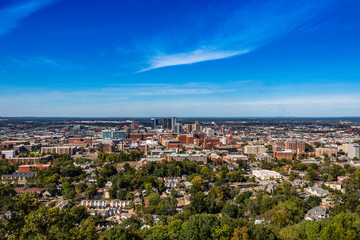 Fototapeta na wymiar Birmingham, Alabama Magic City Skyline Landscape 