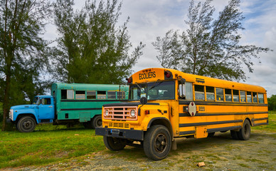 Transporte escolar en Cuba
