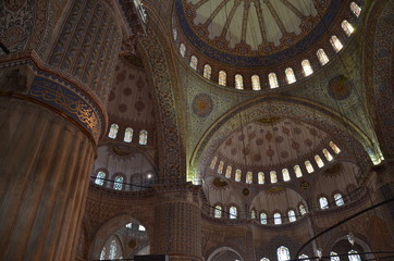 Fototapeta na wymiar Blue Mosque Sultan Ahmed Mosque istanbul turkey