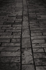 Ancient stone blocks of the old town.