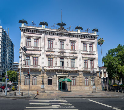 Catete Palace facade, the former presidential palace now houses the Republic Museum - Rio de Janeiro, Brazil