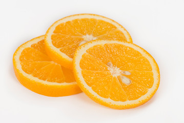 Oranges isolated on white fresh and juicy