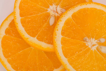 Oranges isolated on white fresh and juicy