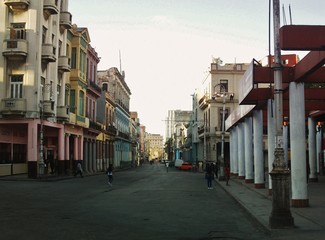Havana, Cuba - June 21, 2018: Daily life inside the streets of Havana.