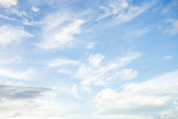 Blue sky background with clouds