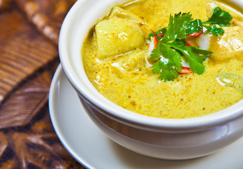 Thai Soup in restaurant