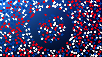 Colors of American Flag. USA Independence Day. . Invitation Background. Banner, Christmas and New Year card, Postcard, Packaging, Textile Print.