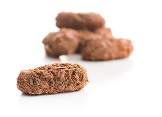 The chocolate pralines.
