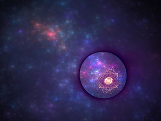 atoms in cosmic space