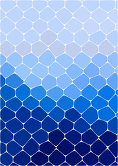 Fototapeta premium Abstract gradient background honeycomb light blue to the dark blue color