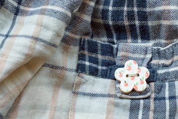 colorful ceramic handmade buttons as textile accessory
