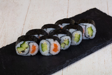Japanese roll with salmon