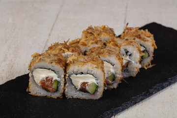 Japanese roll with salmon