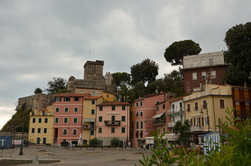 Fototapeta premium Castello di San Terenzo, Lerici, Liguria, Italia
