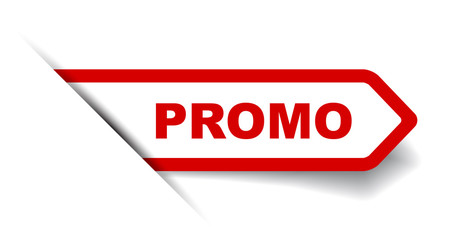 red vector banner promo