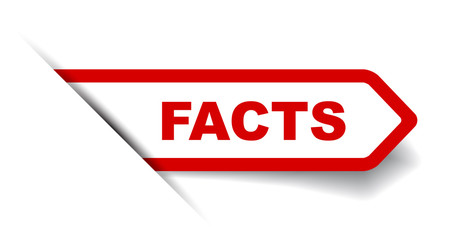 red vector banner facts