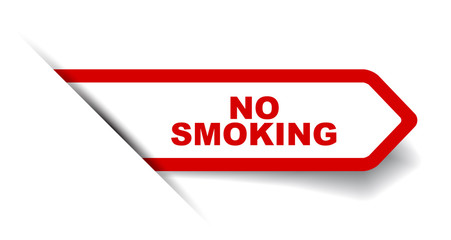 red vector banner no smoking