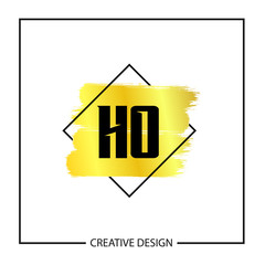 Initial Letter HO Logo Template Design