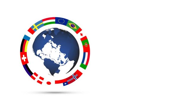 bandiere, bandierine, internazionale, mondo