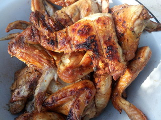 roasted chicken on a plate