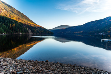 Sullivan Lake in the Colville National Forest, Washington State, USA
