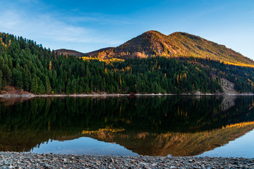 Sullivan Lake in the Colville National Forest, Washington State, USA