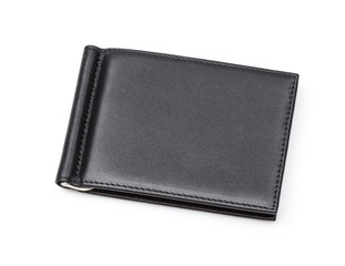 black male wallet  on white background
