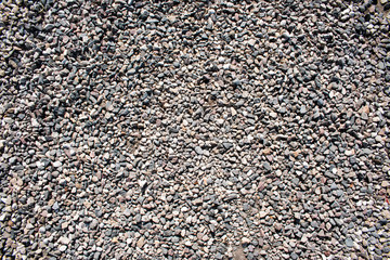 Smooth surface of gravel on top