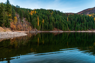Sullivan Lake in the Colville National Forest, Washington State, USA