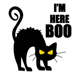 Vector t-shirt print design. Illustration with inscription and cat monster. Print cat t-shirts, background for children, stylish clothes, vintage print. Cat artwork. Hand Drawn vector illustration.