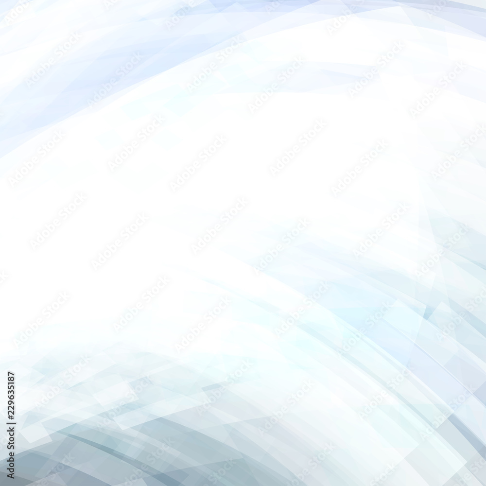 Poster Subtle white background with gray and light blue lines. Minimal vector pattern