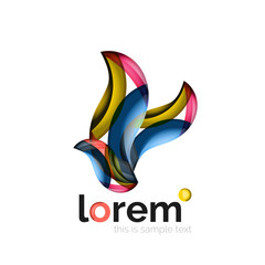 Geometric convergence vector business icon