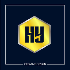 Initial Letter HY Logo Template Design