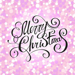 Mary Christmas font. Vector winter lettering inspiration.