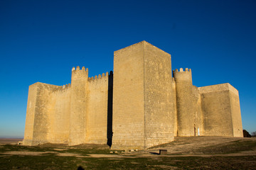The 13th-century medieval castle in Montealegre de Campos, Valladolid, Castile and Leon, Spain, which featured in the movie "El Cid." © Bede