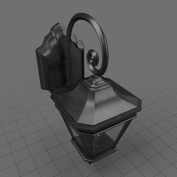 Cast iron wall lamp 2