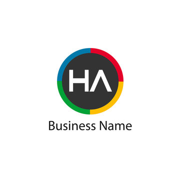 Initial HA Letter Logo Design