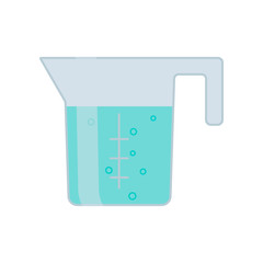 Water pitcher vector illustration.  Isolated on white background flat style icon.