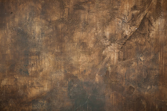 Dark brown stucco Background texture