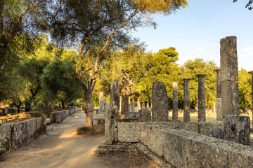 Serene views at Olympia Archelogical site