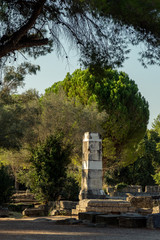 Base of Paeonios' Victory  in Olympia, Greece